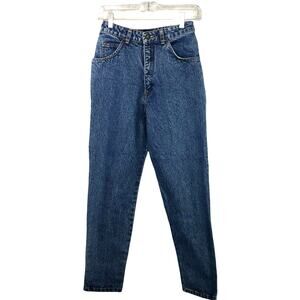 Gap straight leg ankle length jeans size 7/8 high rise blue 100% cotton